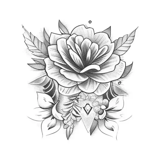 Jamaican Flower And Jamaican Bird