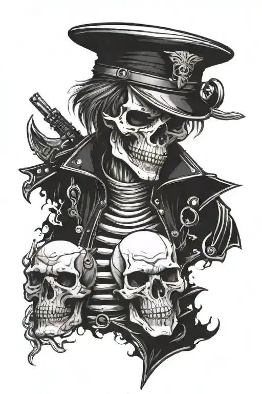 Skull Soldier Standing