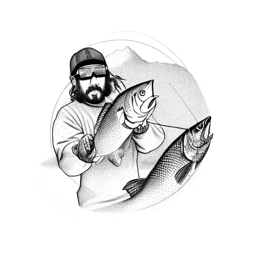 A Fisherman Casting Their Line Into A River Flowing Through Colorado's Canyons