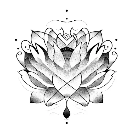 A Serene Lotus Flower Blooming In A Peaceful Ocean