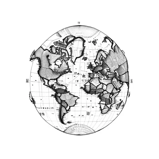 The World Map Morphing Into The Shape Of Atlas Holding The Globe