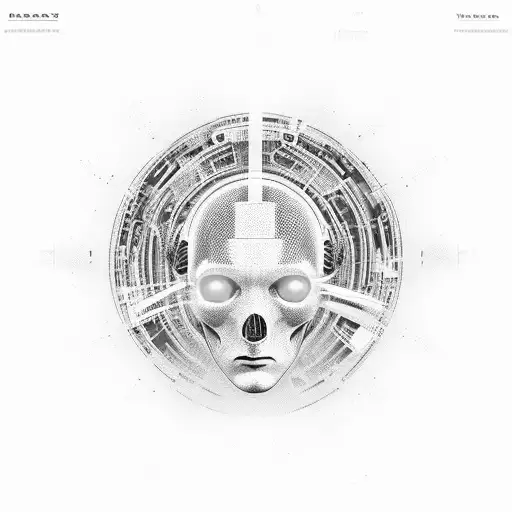 Godlike Artificial Intelligence With A Dark Tehme And Suitable For Wrist