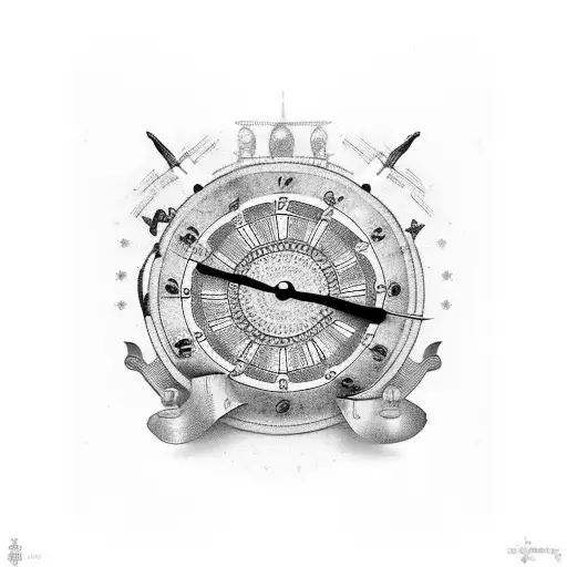 Peaky Blinders Gangsters Surrounded By Clock Faces