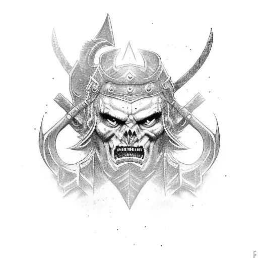 Berserker Warrior Wielding A Double-headed Axe