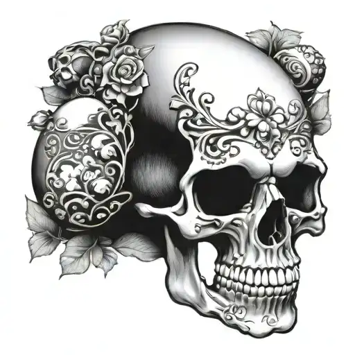 Skull Eating Easter Egg