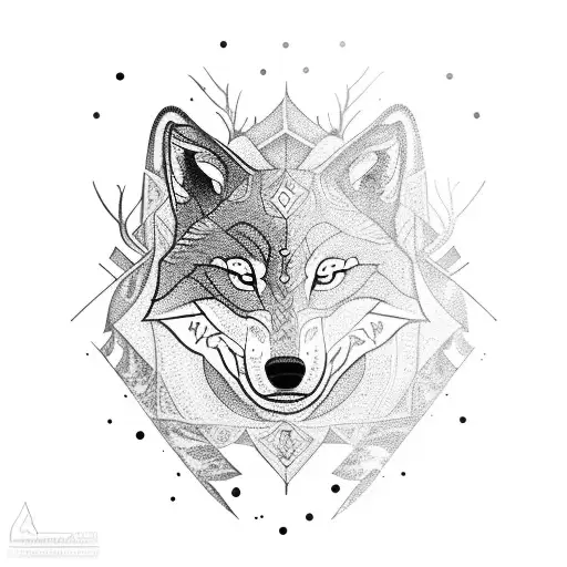 A Fierce Wolf Emerging From A Dense Forest