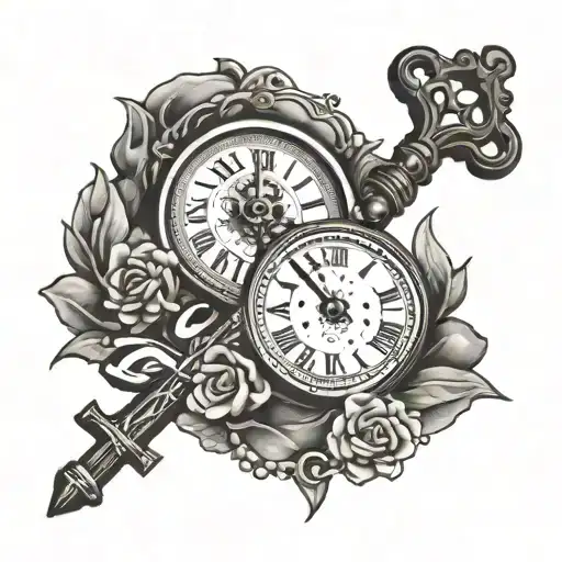 Rosary Clock Key Roman Numeral 3