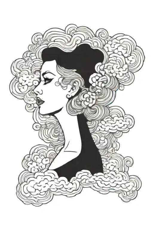 A Woman With Cloud Hair