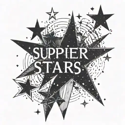 A Constellation Of Stars Forming The Word 'Superstars'