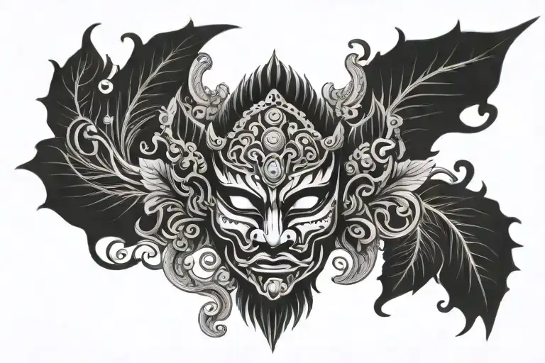 Evil Mask Of Javanese Mythology