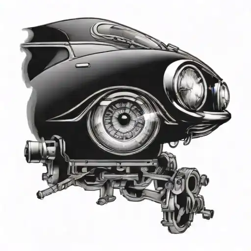 I Want A Singular Eye With A Car Going Through It