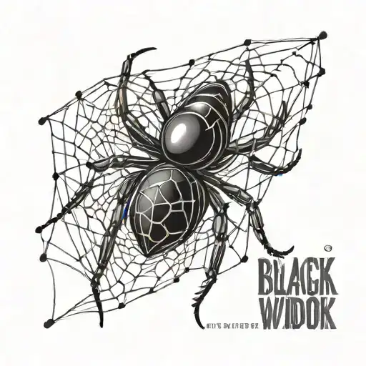 A Blackwidow Spider Weaving A Web That Spells Out A Famous Book Quote