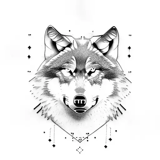 Wolf Lady With Cross