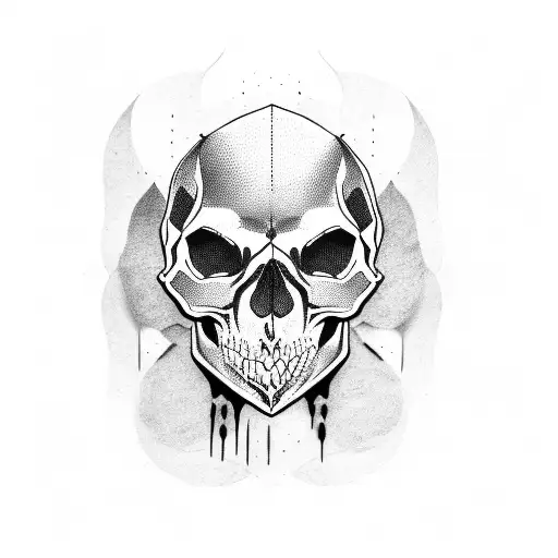 Skull With Long Beard