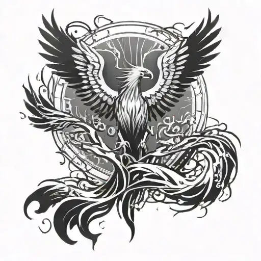 Suicide Prevention In Men Showing Phoenix Rising From The Ashes