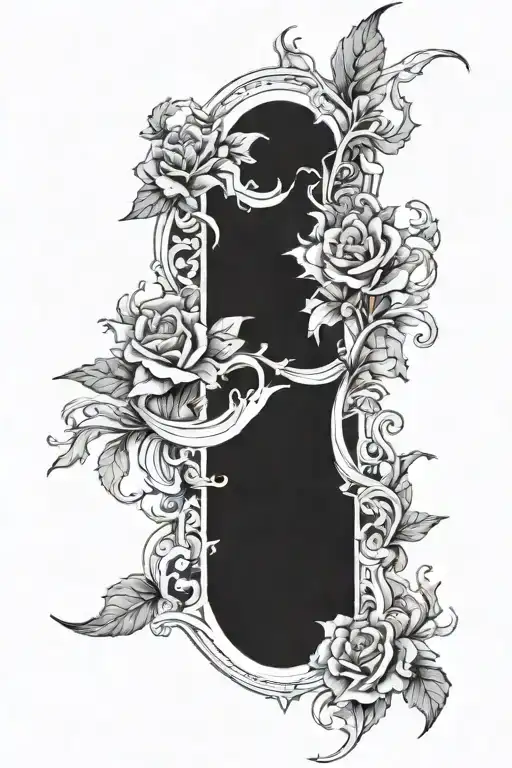 Black Out Leg Sleeve Tattoo Design