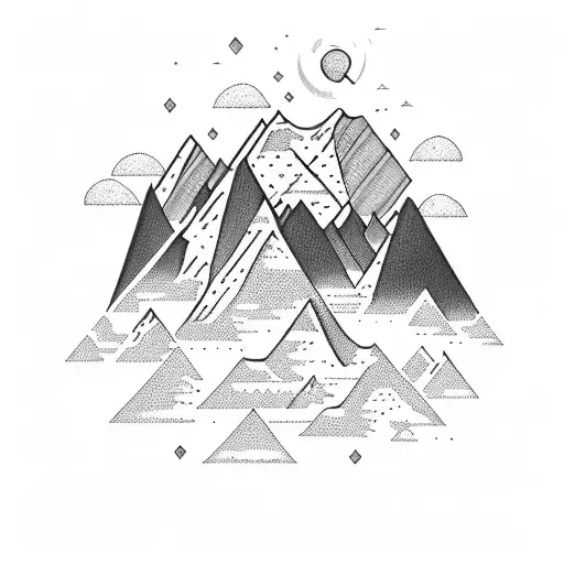 A Majestic Mountain Landscape With A Bodybuilder Conquering Its Peak