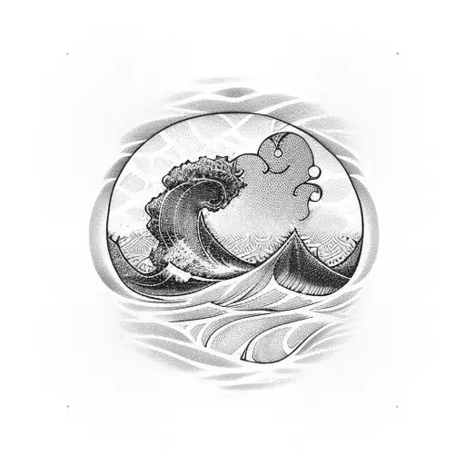 African Sun Sea Wave