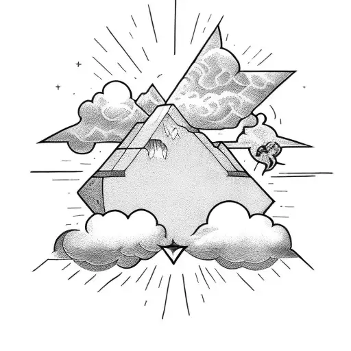 Bible Verse With Clouds Star And Cross