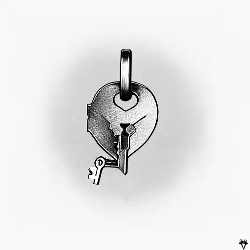 A Heart-shaped Key With Broken Chains Representing Overcoming Heartbreak