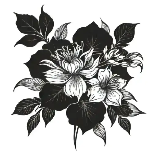 June November And 2 April Birth Flower Bouquet