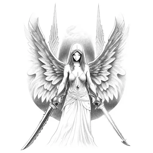 Angel And Sword