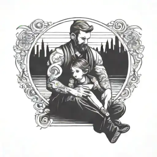 Father And Daughter Symbol
