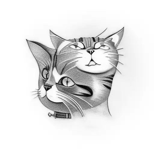 A Cat That Is Cuddling With My Knee