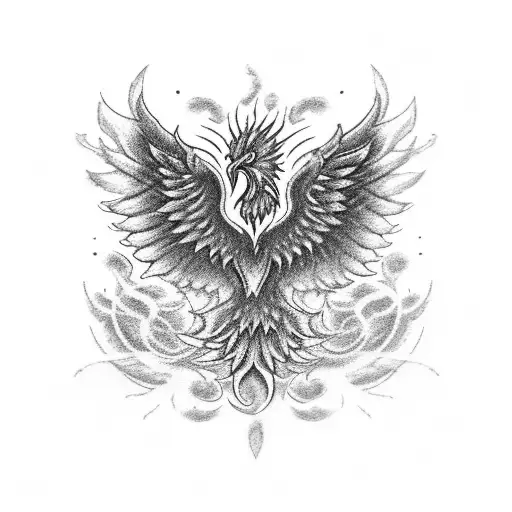 A Brooch With A Phoenix Rising From The Ashes