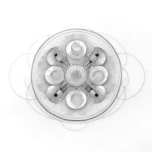 100 Small 3D Circles Diameter 20 Mm