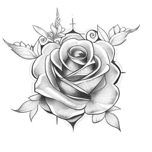 Spine Tattoo With Bible Verse And Flowers