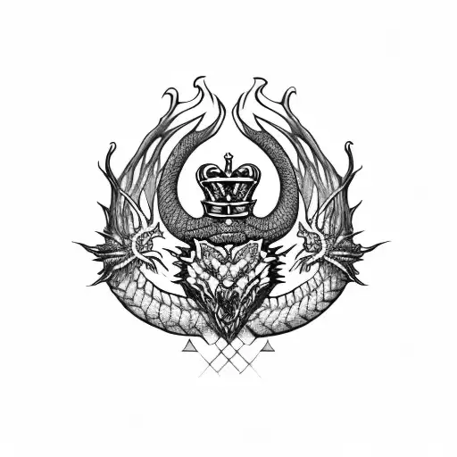 Claddagh With Dragon Claws Wolf Crown