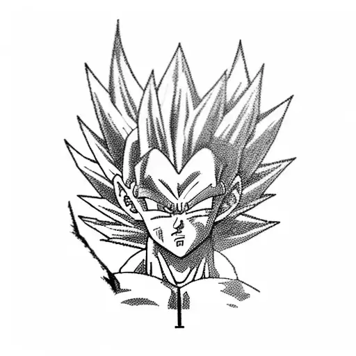 Dragon Ball Z Character In A Fierce Battle