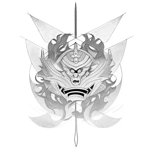 Camera Lens Transforming Into A Samurai Sword