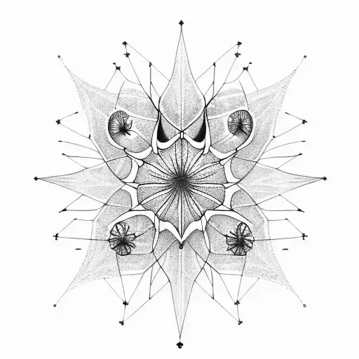 A Constellation Of Spider Lilies In The Night Sky