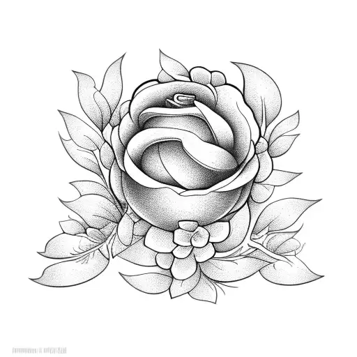 An Intricate Floral Arrangement Shaped Like An Apple