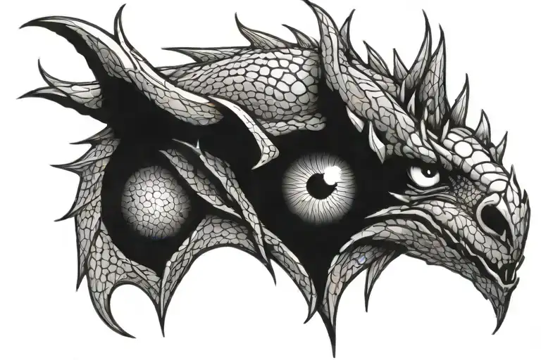 Dragon Eyes Looking