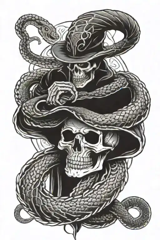 Reaper With Rattle Snake