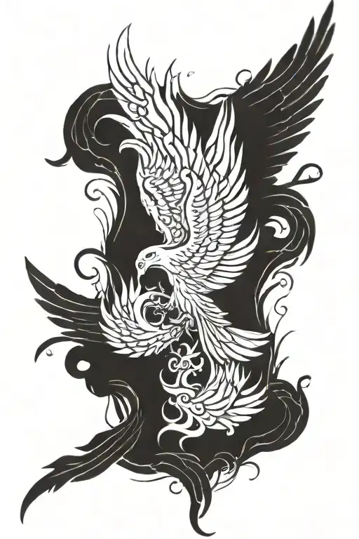 Phoenix With The Phoenix Guild In Text