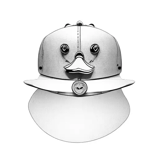Cartoon Duck Eith Propeller Hat