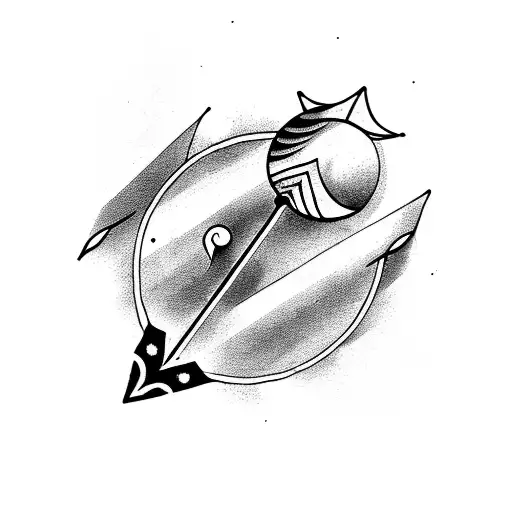 An Arrow Through A Crescent Moon