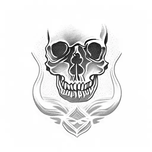 Card Firefighter Skull Sticker