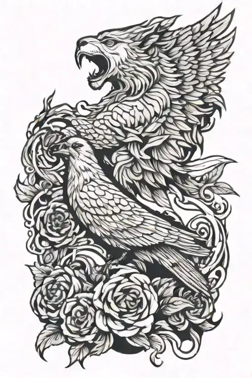 Roaring Lion Angel Dove Gun Sun And Nature