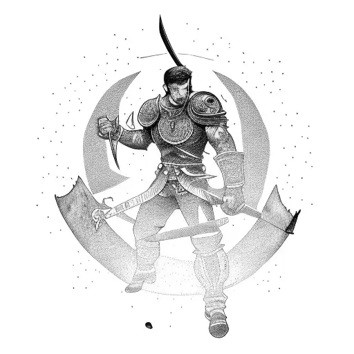 A Freelancer Fighting Off Obstacles With A Sword Of Determination