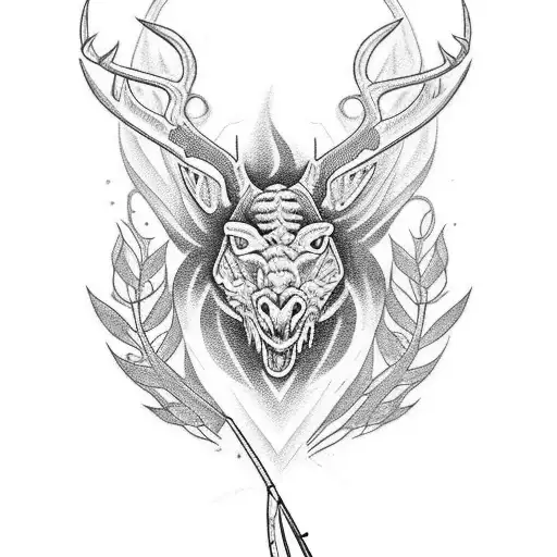 Tattoo Including Hunting And Fishing