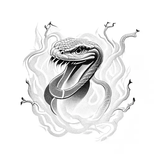 Phoenix With A Snake In His Mouth