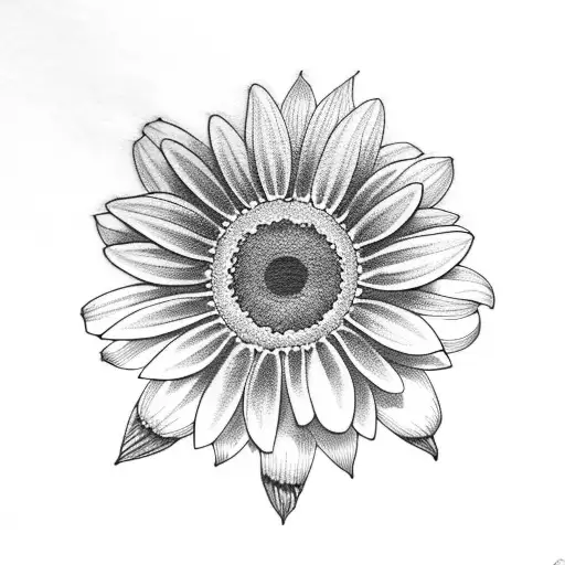 Daisy And Sunflowers