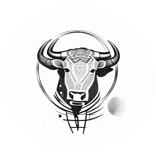 Silhouette Of Africa With A Bull Inside