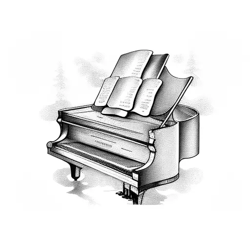 Piano Music Box With Baillarine