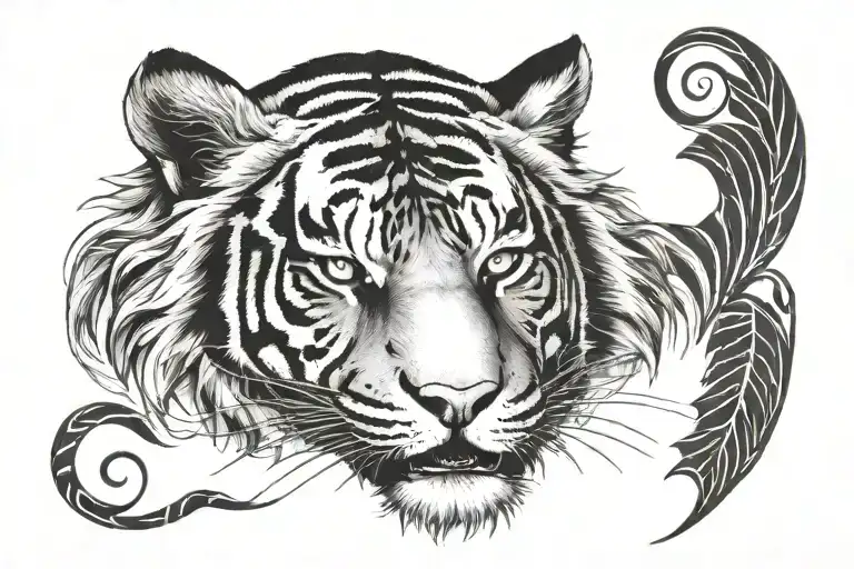 Tiger With The Name Tion